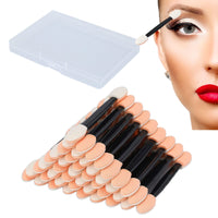 1 x Brand New Sponge Eyeshadow Brush, Disposable Eyeshadow Applicator, 100pcs Eyeshadow Brush Sponge, Mini Plastic Boxes, Sponge Makeup Brush, Applicator Tool Set for Women and Girls, Butyeak - RRP €6.04