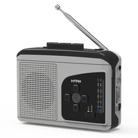 1 x RAW Customer Returns MYPIN Portable Cassette Converter Recorder, Cassette Player, AM FM Radio, Stereo, with Speaker and Headphone Jack, Supports Recording, Fast Forward and Rewind - RRP €44.99