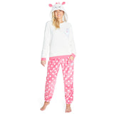 1 x RAW Customer Returns Disney Women s Winter Fleece Stitch Minnie Marie Simba Winnie The Pooh Pajamas L, Pink Marie  - RRP €29.14