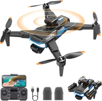 1 x RAW Customer Returns OBEST Drone with 4k Camera, Foldable Professional WiFi FPV Drone with Brushless Motor, 360 Infrared Obstacle Avoidance, EIS Anti-Shake One-Click Takeoff Landing, 30 Minute Flight, for Adults - RRP €89.99