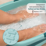 1 x RAW Customer Returns DEANIC Foot Bath Foot Bath with Massage Foldable Foot Bath, Foot Tub Foot Bath with Massage, With Handle Portable Foot Massage Blue  - RRP €26.78