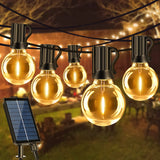 1 x RAW Customer Returns Solar Fairy Lights Outdoor 10M 25 2 G40 Fairy Lights Outdoor 8 Modes Fairy Lights Bulbs Outdoor IP44 Waterproof Fairy Lights Outdoor Solar for Garden Balcony Gazebo Wedding Patio Warm White  - RRP €38.99