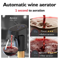 1 x RAW Customer Returns Redsack Electric Wine Decanter Aerator Dispenser Pourer Whiskey Liquor Pump Funny Unique Birthday Gift Men Women Mom Dad Boss Brother Husband Black  - RRP €78.88