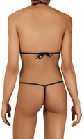 1 x RAW Customer Returns Sohimary 203 ladies mini net string thong bikini XS SM 32 34 36 38 black - RRP €18.7