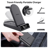 1 x RAW Customer Returns SwanScout Inductive Charging Station for Samsung, 4 in 1 Foldable Wireless Charging Station for Samsung Galaxy S24 Ultra S23 Ultra S22 S21 Z Flip 5, Wireless Charger for Galaxy Watch 6 5 4, Buds 2 Pro - RRP €49.99