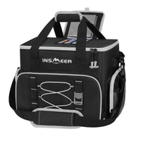 1 x RAW Customer Returns INSMEER Cooler Bag Large 45L, 55 Cans Cooler Bag Foldable Insulated Bag, Leak-Proof Drinks Thermal Bag XXL Picnic Bag with Opener for Shopping Camping Beach Picnic - RRP €43.15