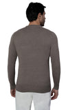 1 x RAW Customer Returns 1stAmerican Long Sleeve Crew Neck Sweater For Men Beige Color Made Of Silk And Cashmere - Fineness Winter Sweater 14 Size L - RRP €27.6