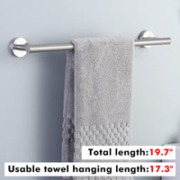 1 x RAW Customer Returns KES towel rail towel bar stainless steel SUS304 bath towel holder towel holder 50cm wall mounting brushed, A2000S50B-2 - RRP €32.99