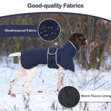 1 x RAW Customer Returns Hjumarayan Dog Coat - Dog Winter Coat Windbreaker Hunter Dog Coat Lined, Reflective Dog Jacket Winter with Pocket Outdoor Dog Coat with Harness Opening, Navy Blue XL - RRP €33.18