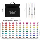 1 x RAW Customer Returns Shuttle Art 88 colorful alcohol markers, double-sided pen set with 1 No. 0 marker, graphic marker for children adults for drawing, illustration, sketching - RRP €28.5