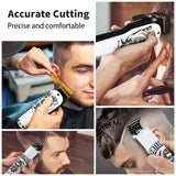 1 x RAW Customer Returns BESTBOMG Hair Clipper Professional Hair Clipper Men s Hair Trimmer Beard Trimmer Precision Trimmer Long Hair Trimmer Men 2000mAh 1200mAh Y4  - RRP €78.68