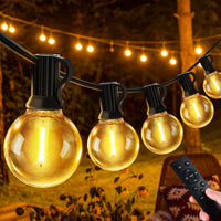 1 x RAW Customer Returns LED Fairy Lights Outdoor Electricity Outdoor - 30M 100FT 43 2 G40 Bulbs Garden Lighting Balcony Fairy Lights Outdoor IP44 Weatherproof Gazebo String Lights with Remote Control for Patio Party - RRP €39.99