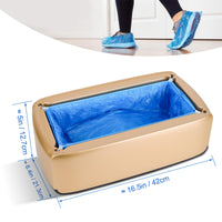 3 x Brand New BeiLan shoe cover machine includes 200pcs disposable shoe cover waterproof, shoe covers fit a wide range of sizes, dustproof for home, office, supermarket hospital - RRP €79.2