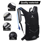 2 x RAW Customer Returns BBAIYULE Hydration backpack with hydration bladder 2L, BPA-free Hydration backpack 2l with reflectors Backpack with hydration system Running, cycling camping sports backpack bicycle backpack - RRP €71.78