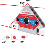 2 x RAW Customer Returns YESWELDER 25LB 50LB welding magnet 4 pieces magnetic welding holder 25LBs 50LBs holding force welding accessories welding angle - RRP €36.16