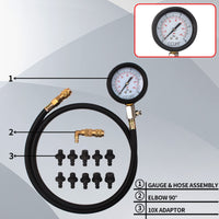 1 x RAW Customer Returns CCLIFE oil pressure gauge car oil pressure gauge oil pressure tester tester 0-10bar - RRP €33.89