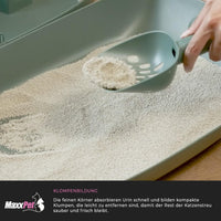 1 x Brand New MaxxPet Cat Litter - Baby Powder Fragrance - 16 liters - Aromatic Cat Litter - Low Grain Sand - Coarse - RRP €29.99