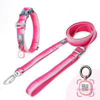 6 x Brand New  Pawaii Dog Collar and Leash Set, Personalized Dog Collar with Pet ID Tag and 1.8m Dog Leash, Dog Collar and Leash for Small Medium Large Dogs Adjustable Size - RRP €215.94