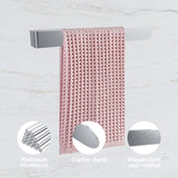 1 x RAW Customer Returns No Drilling Towel Holder, Self Adhesive Towel Holder Stick to the Wall, Strong Sticky Towel Holder, Modern Wall Mounted Towel Holder for Bathroom and Kitchen - RRP €22.8