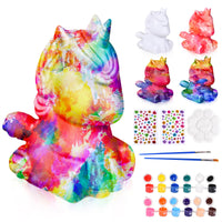 1 x RAW Customer Returns Herefun DIY unicorn painting set craft set, 3D unicorn lamp for crafting night light, unicorn gifts painting set for girls aged 3 , Christmas party bag toy - RRP €14.99