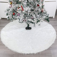 2 x Brand New LERTREEUK Plush Christmas Tree Aprons - White - 70cm - RRP €38.4