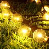 1 x RAW Customer Returns litogo outdoor solar fairy lights, 25 2 LEDs 9M G40 solar fairy lights bulbs outside IP55 waterproof 4 mode solar fairy lights for garden, wedding, balcony, house, Christmas decoration, warm white 2700K - RRP €34.99