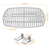 1 x RAW Customer Returns Onlyfire stainless steel grill grate set grill replacement grate for Weber Q1000 Q1200 Q1400 gas grills, replacement for Weber 7644 - RRP €43.2