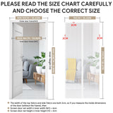 3 x RAW Customer Returns Fly screen balcony door, EGNBU insect protection door magnet, 90x210CM, mosquito net door without drilling, fly protection magnet curtain is ideal for patio door cellar door, easy adhesive installation, white - RRP €53.25