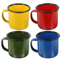 1 x RAW Customer Returns Kichvoe Enamel Mugs 4 Pack Enamel Tea Cups Vintage Coffee Mugs Camping Drinking Mugs Retro Campfire Mugs For Outdoor Hiking Backpacking Hunting Fishing Random Color - RRP €21.19