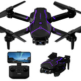 1 x RAW Customer Returns Drone with camera 720P for adults, RC quadcopter with FPV live transmission, foldable mini drone, headless mode, altitude hold, trajectory flight, gesture control, 3D flip for beginners, 2 batteries - RRP €45.99