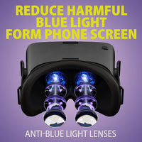 1 x RAW Customer Returns VR Headset Eye Protection HD Anti-Blue Light with Virtual Reality Mobile Phone Eye Protection HD Anti-Blue Light with Virtual Reality Eye Protection HD Anti-Blue Light with Virtual Reality Glasses - RRP €37.3