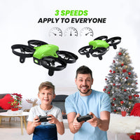 1 x RAW Customer Returns Potensic Mini Drone for Children and Beginners with 2 Batteries, RC Quadcopter, Mini Drone with Altitude Hold Mode, Start Landing with One Button, Headless Mode, Toy Drone Helicopter A20 Green - RRP €39.98