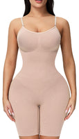 1 x RAW Customer Returns FEOYA Women s Body Shapewear Tummy Control Jumpsuits Tops Thong Full Body Shaper Built-in Bra Sleeveless Camisole Body Shaper Butt Lifter Bodysuit Waist Trainer Slimming Bodysuits Apricot L - RRP €27.6