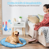 1 x RAW Customer Returns Yerloa Cooling Mat Dog Upgrade Pet Cooling Mat for Dogs Cats, Cooling Mat Cat with Non-Toxic Gel, Washable Comfortable Pet Mat for All Pets, Summer Keep Your Pet Cool, 61 61cm - RRP €19.67