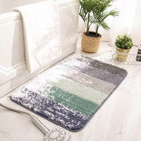 1 x Brand New Boikey Soft Bathroom Rug, Carpet Bath Mat Non-Slip Washable, Gradient Stripes Shower Rug, Absorbent Non-Slip Bathroom Living Room 40x60 cm - RRP €20.4