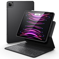 1 x RAW Customer Returns ESR Ascend Keyboard Case Lite, iPad Compatible with iPad Pro 12.9 2022 2021, Magnetic Detachable Case, Adjustable Portrait Landscape Mode, Lightweight and Portable, Black - RRP €98.9