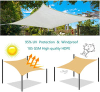 1 x RAW Customer Returns Sunnylaxx 3x4m Rectangular Shade Sail Awning, Graphite Outdoor Terrace Awnings UV Rays Protection for Outdoors, Pergola, Garden, Terraces - RRP €43.99