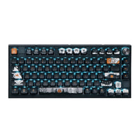 1 x RAW Customer Returns EPOMAKER SKYLOONG GK75 Dark Fairy-Tale Lightweight Gasket-like Bracket Programmable Wired Mechanical Keyboard with One Knob, Win Mac Compatible Gateron Optical Yellow  - RRP €98.0