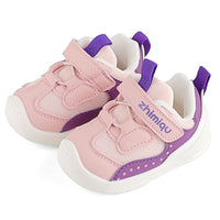 1 x RAW Customer Returns LACOFIA Baby First Walker Shoes for Girls First Baby Shoes Non-Slip Rubber Sole Toddler Sneakers Pink 19 EU Label 17  - RRP €60.0