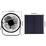 1 x RAW Customer Returns Solar Exhaust Fan, USB Mini Fan with Solar Module, 5W Mini Solar Panel with Portable Fan Photovoltaic Solar Panel Set for Small Chicken Coops, Greenhouses, Sheds, Pet House - RRP €20.56