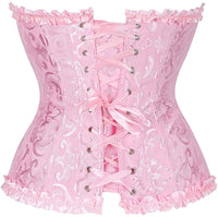 1 x RAW Customer Returns SZIVYSHI Women s Corset Sexy Corset - Top for Costume, Outfit, Lingerie, Steampunk, Gothic, Pirates, Patent, Women, Extreme, Body Sex Toys - Pink - Large M - RRP €27.84