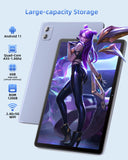 1 x RAW Customer Returns BENEVE Tablet 10 inch Android 11 Tablet, 6GB RAM 128GB ROM, 1.8GHz Quad-Core, 5MP 8MP Camera, Anti-Fingerprint TP, 1280x800 HD IPS, 2.4G 5G WiFi Bluetooth Type-C 6000mAh Battery Metal - RRP €65.53