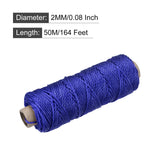 1 x Brand New sourcing map Braided Masonry Line Nylon Blue 50M 164Ft 2MM for Mesh Gardening Masonry - RRP €13.78