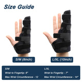 2 x Brand New Wepai Adjustable Finger Splints, Boxer Fracture Splint Finger Splint Little Finger Ring Finger, 4th and 5th Fracture Splints for Metacarpal Bones Tendonitis and Splint Left Right L  - RRP €26.2