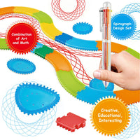 2 x RAW Customer Returns PokeAir Spirograph Design Set, Multicolor Spiral Designer Drawing Toy, DIY Color Trace Spirograph Set, Multifunctional Spirograph Drawing Tool, Drawing Toy Set for Kids Adults - RRP €32.26