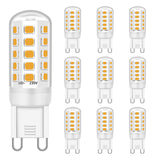 1 x RAW Customer Returns Brantoo G9 LED light bulbs 3W equivalent to 28W 33W 40W halogen bulbs, warm white 2700K, CRI 85, G9 socket energy saving lamp, no flicker, not dimmable, AC 220-240V, pack of 10 - RRP €22.99