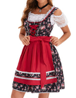 1 x RAW Customer Returns Zeagoo Dirndl Women s Traditional Midi Dirndl Exclusive Lace Traditional Dress Oktoberfest Beer Festival Dresses Classic Dirndl XS-XXL - RRP €68.99