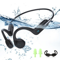 1 x RAW Customer Returns HIFI WALKER Swimming Headphones, IPX8 Waterproof Swimming MP3 Player, 32G Bluetooth 5.3 Bone Conduction Sport Headphones for Running, Swimming - RRP €49.99