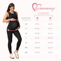 1 x RAW Customer Returns Be Mammy Long Maternity Leggings Made of Viscose Leggings Opaque Women, Maternity Clothing, Ideal for Pregnancy BE-02 Black, M  - RRP €18.14