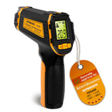 1 x RAW Customer Returns Infrared Thermometer Digital Laser Temperature Meter -58 F 1112 F -50 C 600 C IR Temperature Gun Ideal for Cooking, Frying, Kitchen, Barbecue, Meat, Sugar, Freezer, Industry - RRP €13.97